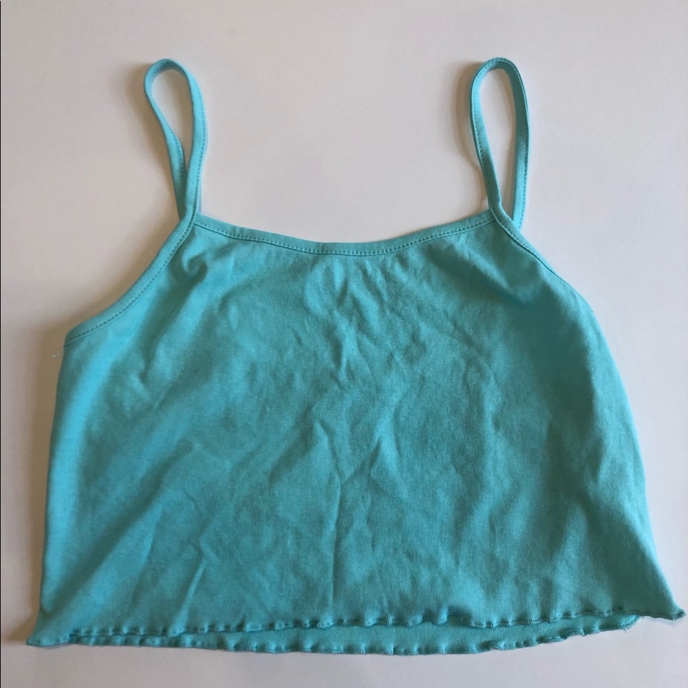Light Blue Tank Top Cropped